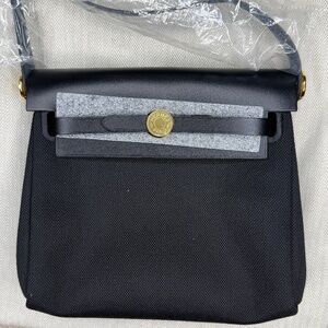 New Rare 2026 Hermes Herbag Mini Black w/  GHW